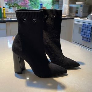 Heeled Sock Booties - Like New
